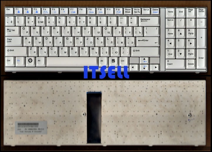 Клавиатура для ноутбука LG S900 цвет белый
