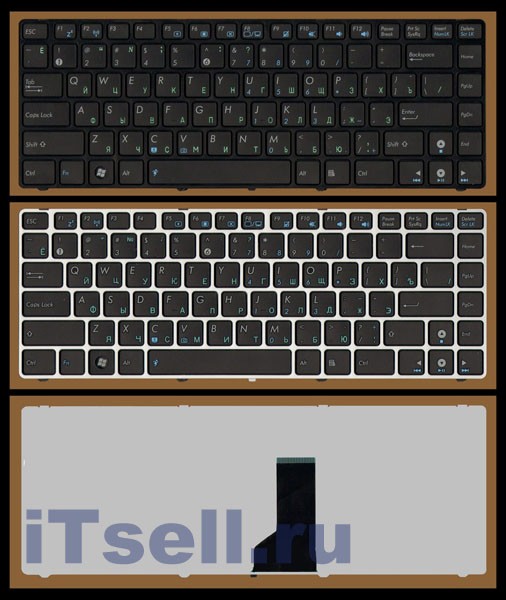 Клавиатура для ноутбука Asus A42F U45 UL30 UL80 A43 K42 K43 U31S U32 N43 N82 