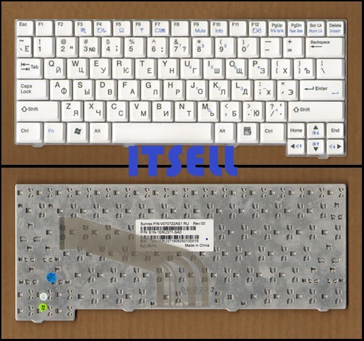 Клавиатура для ноутбука LG X120 цвет белый