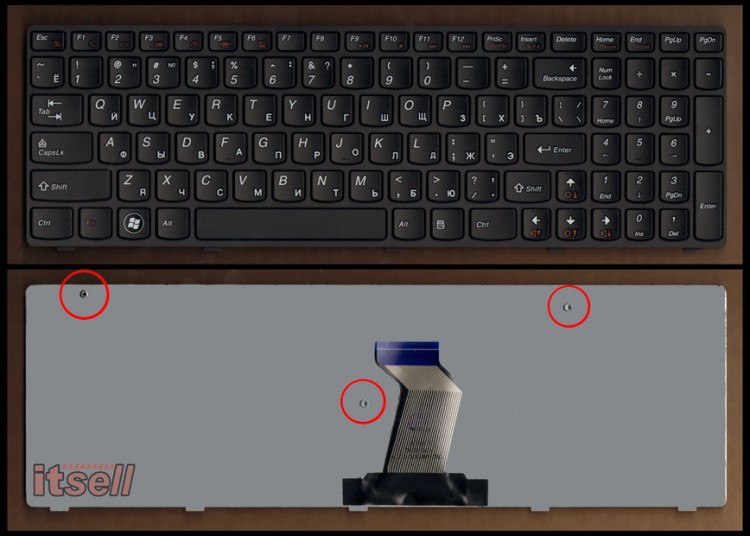 Клавиатура для ноутбука Lenovo B580 G580 G585 G780 Z580 N580