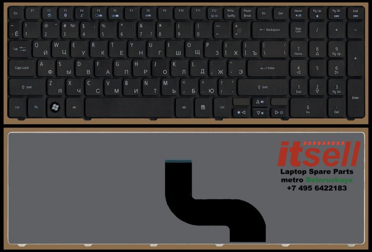 Клавиатура для ноутбука eMachines E443 E732 E642G E640 E644 E729