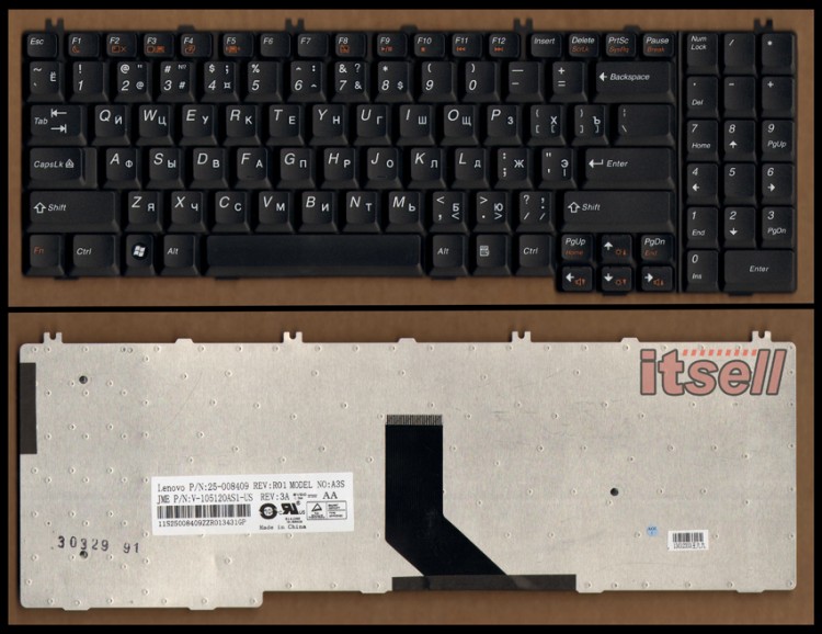 Клавиатура для ноутбука Lenovo G550 G555 B550 B560 V560
