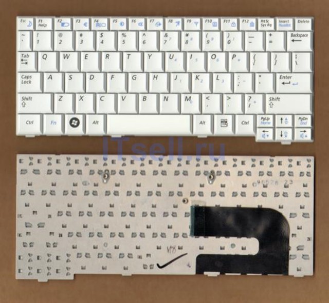 Клавиатура для ноутбука Samsung NC10 ND10 NC20 N108 N110 N127 N130 N135 N138 N140 Белая
