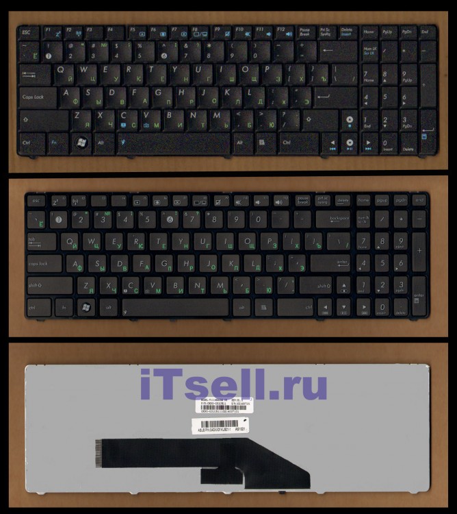 Клавиатура для ноутбука Asus K50 K51 K61 K70 P50 X5D X50IJ K501 K701