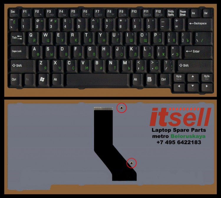 Клавиатура для ноутбука Toshiba Satellite L10 L15 L20 L25 L30 L100 Tecra L2 Satellite pro L100