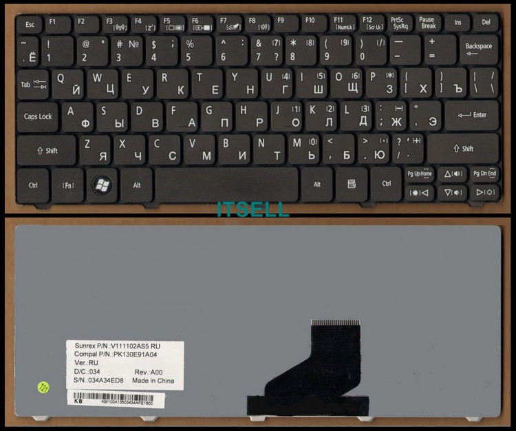 Клавиатура для ноутбука Packard Bell Dot-S