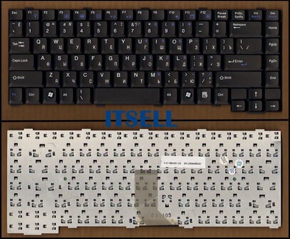 Клавиатура для ноутбука Packard Bell Easynote E1 E2 E3 E4 E5 E6