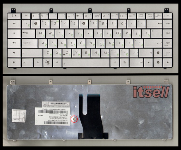 Клавиатура для ноутбука Asus N45 N45s N45v N45sf