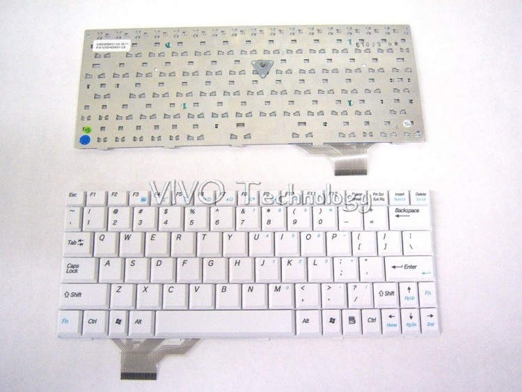 Клавиатура для ноутбука Averatec 2000 (белая, чёрная)