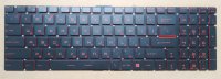 Клавиатура для ноутбука MSI GT72 GP72 GS60 GS62 GS63 GS70 PE60 PE70 GE72 GE62 GL62 GL72 Оригинальная с красными буквами и подсветкой