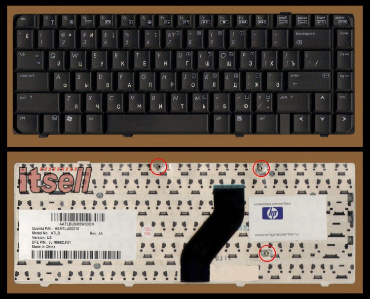 Клавиатура для ноутбука HP / Compaq Presario F500 F700 V6000