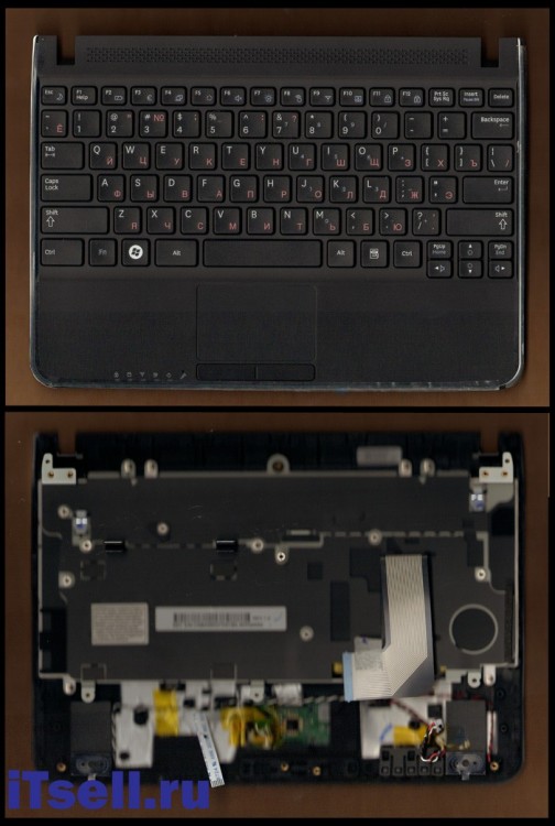 Клавиатура для ноутбука Samsung X128 в сборе, топкейс 