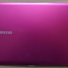 крышка без матрицы для ноутбука Samsung np530u3 розовая