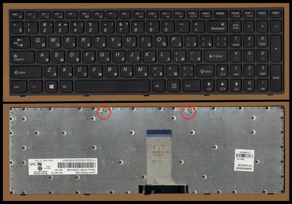 Клавиатура для ноутбука IBM/Lenovo IdeaPad  B5400 B5400a M5400 M5400at