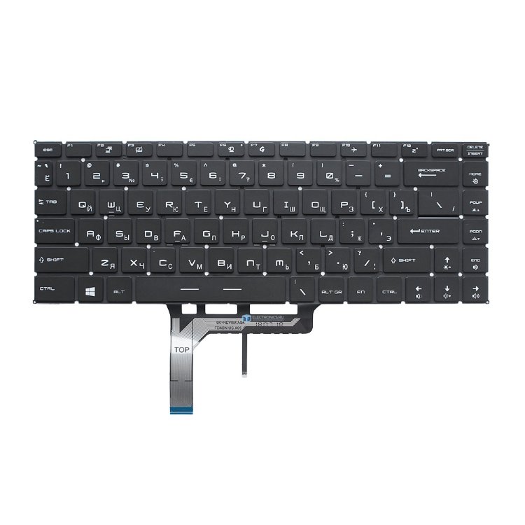 Клавиатура для MSI GF63 GS65 черная с подсветкой