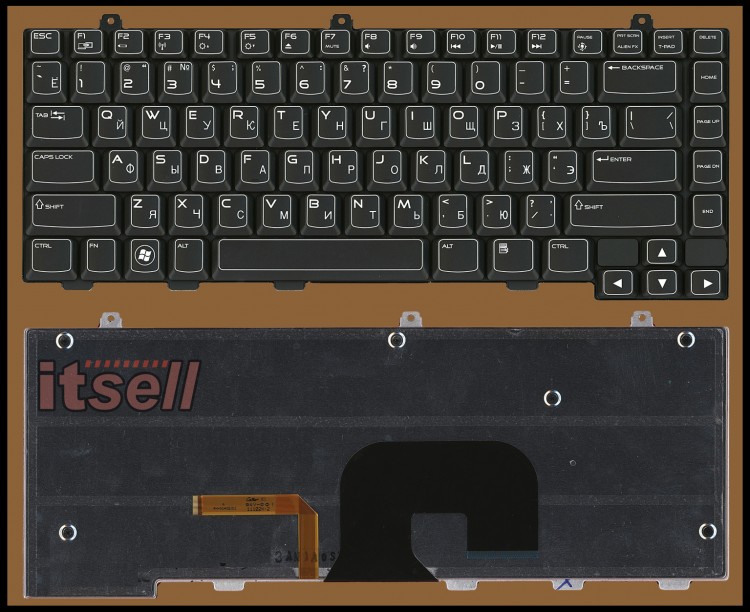 Клавиатура для ноутбука  DELL Alienware M14X