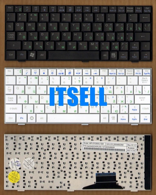 Клавиатура для ноутбука Asus EEE PC 700, 701, 900, 900HD, 901 4G 2G Surf