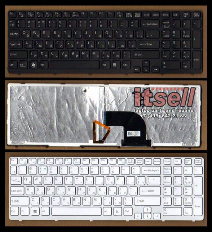 Клавиатура для ноутбука Sony VAIO SVE171 SVE17 черный цвет