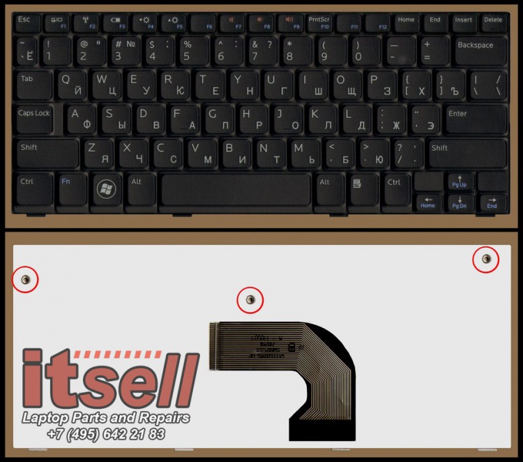 Клавиатура для ноутбука Dell Inspiron Mini 1012 1018