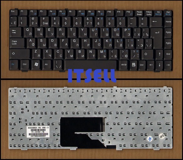 Клавиатура для ноутбука Clevo M665JE, FIC LM7WV