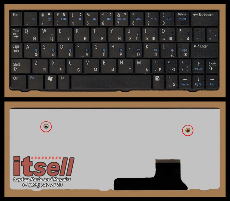 Клавиатура для ноутбука Dell Inspiron Mini 9