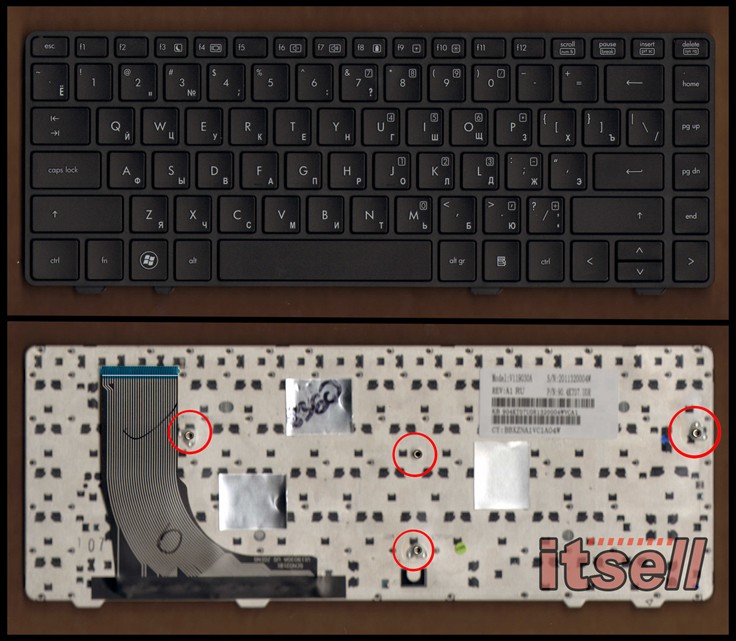 Клавиатура для ноутбука HP ProBook 6360b