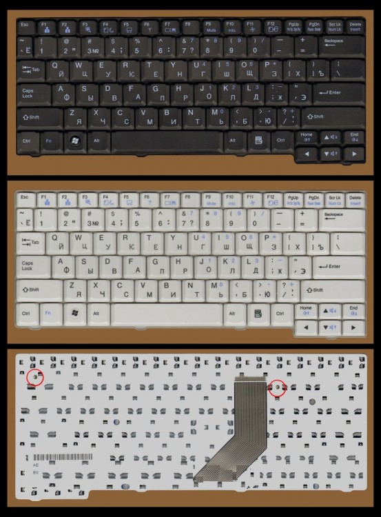 Клавиатура для ноутбука LG E300, E310, ED310
