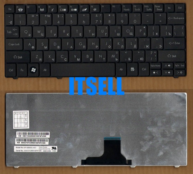 Клавиатура для ноутбука Acer Aspire 1425P 1810  1825 1830  ONE ZA3 721 722  751  753 Geteway EC14 EC18  LT31