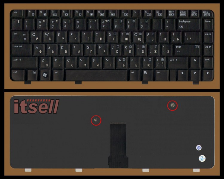 Клавиатура для ноутбука  HP 530
