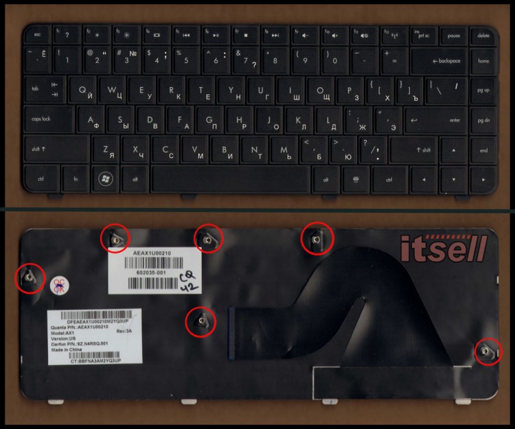 Клавиатура для ноутбука HP Compaq Presario CQ42 G42