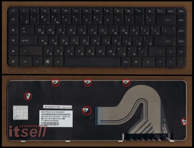Клавиатура для ноутбука HP Compaq Presario CQ62 G62 CQ56 G56