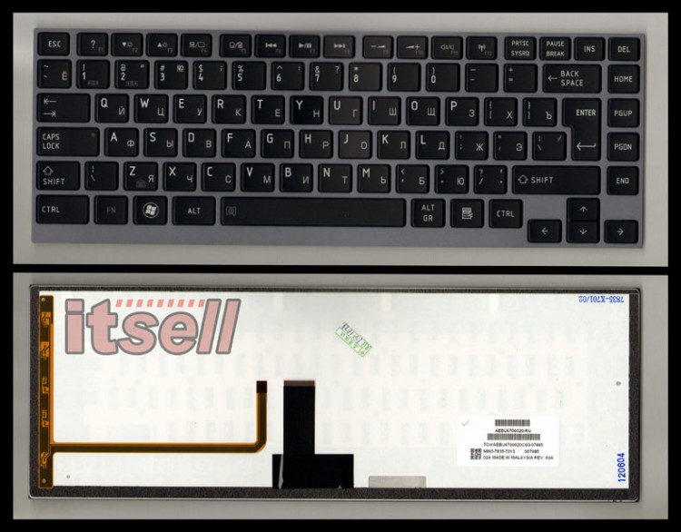 Клавиатура для ноутбука Toshiba Portege N860